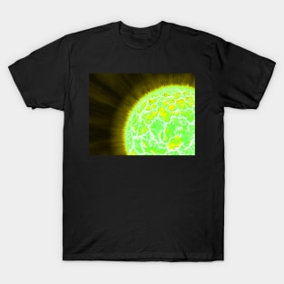 Exploding Sun Close-Up - Yellow T-Shirt